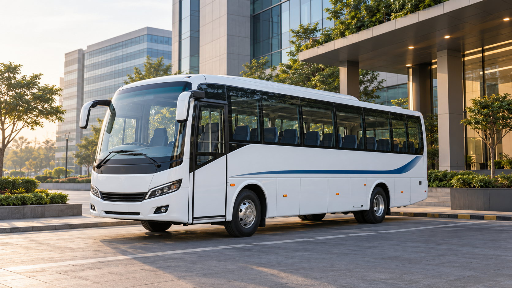 Group bus shuttle for campus and venue loops